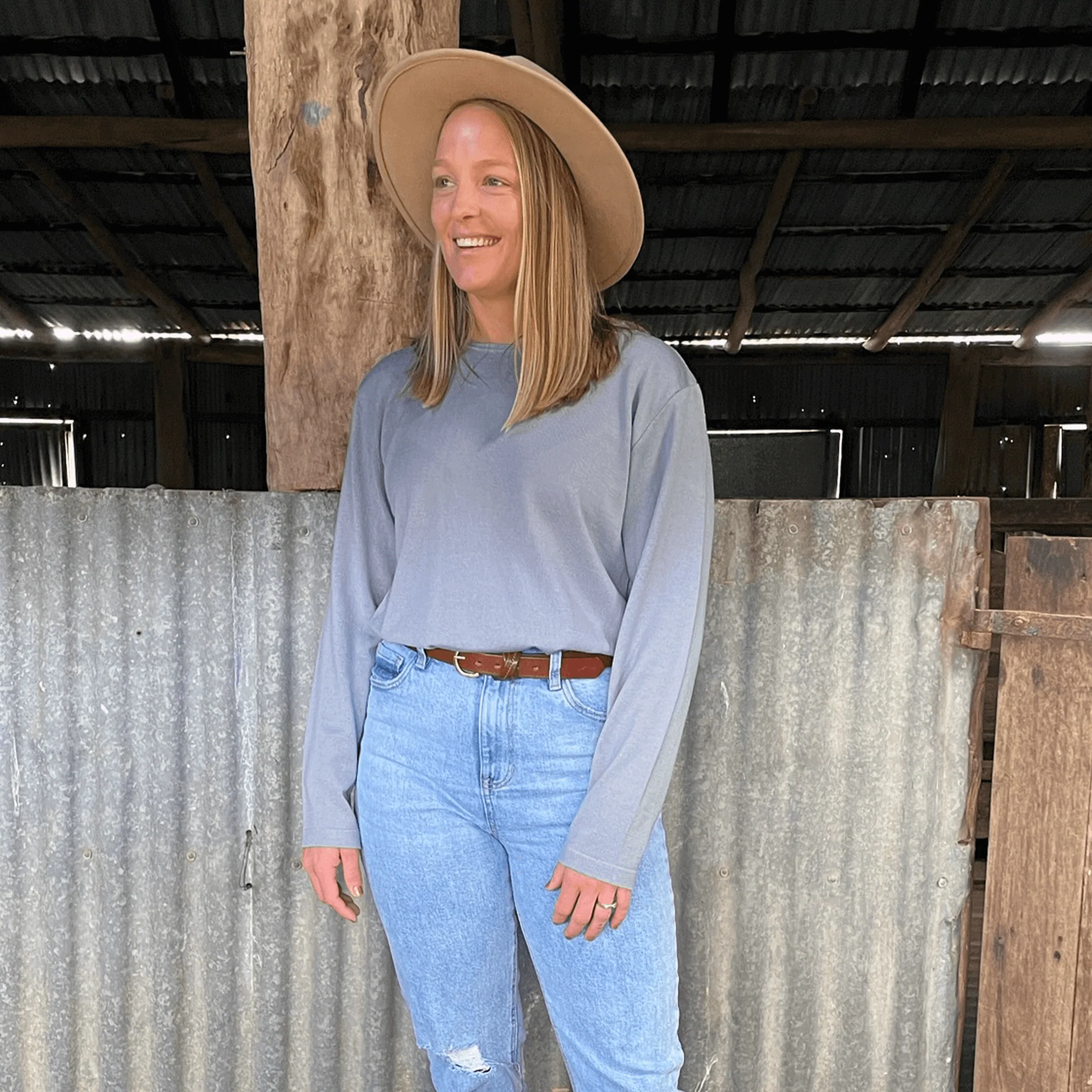 Grazier Merino Long Sleeve Tee - Image 3