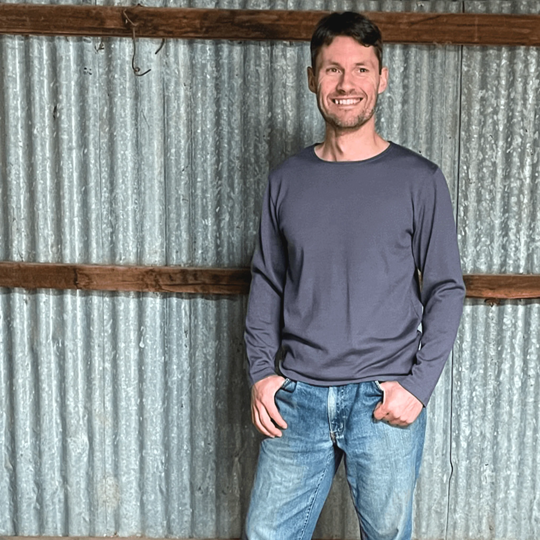 Grazier Merino Long Sleeve Tee - Image 4